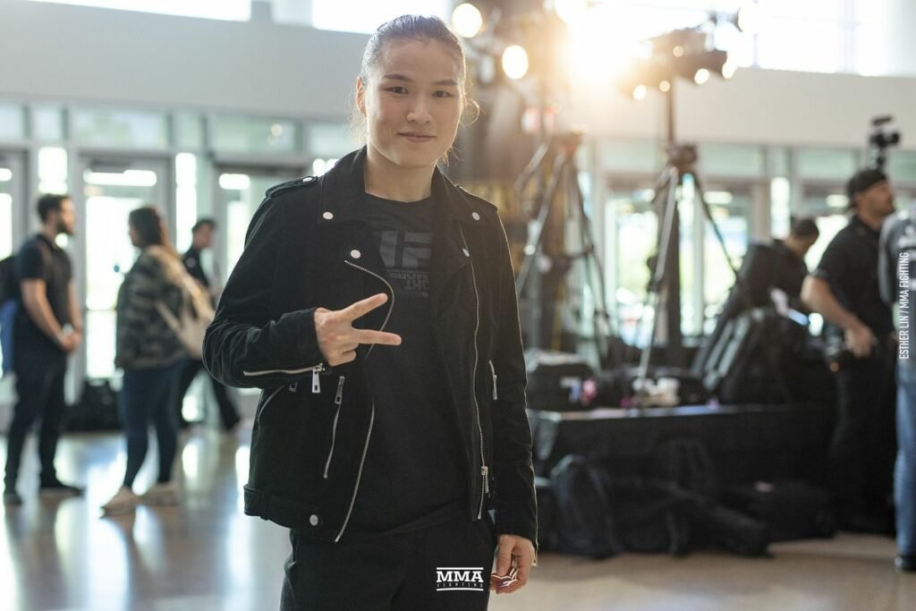 image of Weili Zhang, courtesy of Ester Lin of MMA Fighting