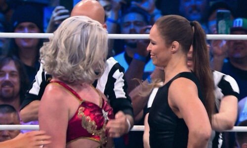 Ronda Rousey Shows Up at AEW Revolution, Calls Out Toni Storm